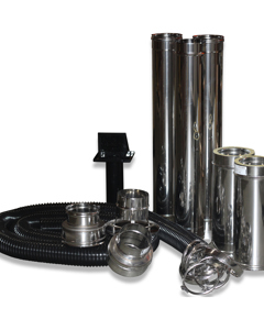 Chimney pipe set 3.00m f/JetMaster BGH f/roof duct